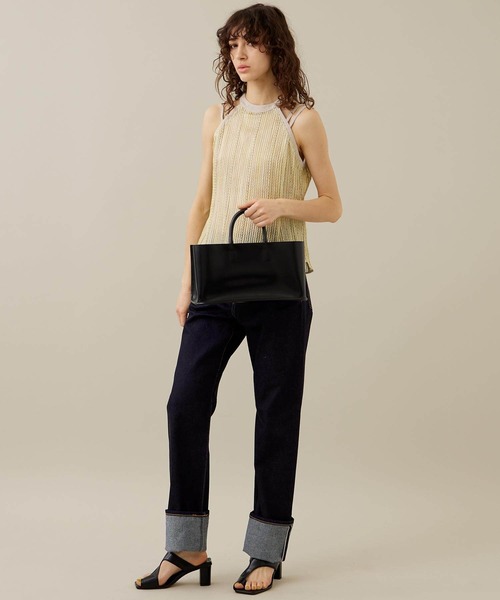 Courtney Orla（コートニーオーラ）の「【Courtney Orla/コートニーオーラ】CURVE WIDE TOTE s/トートバッグ（トートバッグ・レディース・ブラック・FREE）」の3枚目の写真