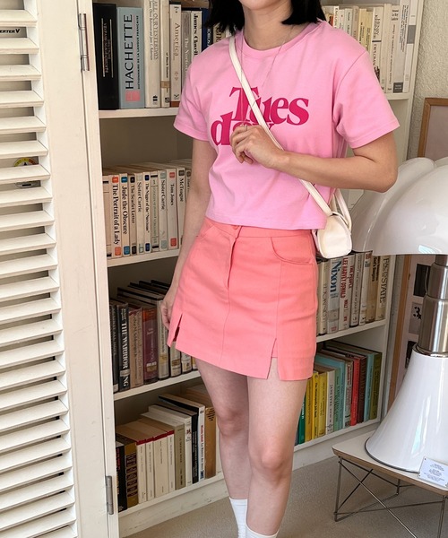 by muni:r（バイ ムニール）の「スリットスカートパンツ（スカート・レディース・ブラック/ピンク/ホワイト・SMALL/MEDIUM）」の20枚目の写真