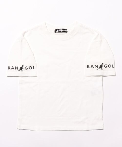 KANGOL KIDS（カンゴールキッズ）の「【KANGOL】パーカーベストレイヤードＴ（Tシャツ/カットソー・キッズ・ブラック/カーキブラウン・150/140/120/105/130/160）」の4枚目の写真