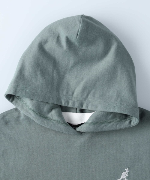 KANGOL KIDS（カンゴールキッズ）の「【KANGOL】パーカーベストレイヤードＴ（Tシャツ/カットソー・キッズ・ブラック/カーキブラウン・150/140/120/105/130/160）」の20枚目の写真