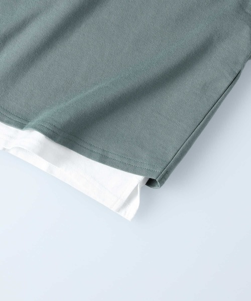 KANGOL KIDS（カンゴールキッズ）の「【KANGOL】パーカーベストレイヤードＴ（Tシャツ/カットソー・キッズ・ブラック/カーキブラウン・150/140/120/105/130/160）」の21枚目の写真