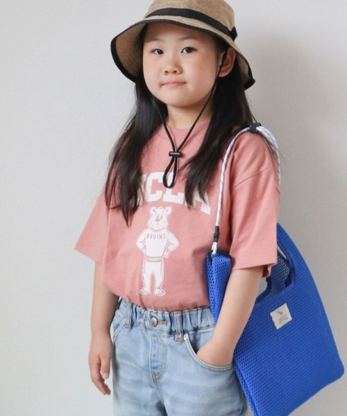 UCLA(ユーシーエルエー)の「【KIDS】【UCLA/ユーシーエルエー】フロントロゴTee(Tシャツ/カットソー・キッズ・ピンク/アイボリー/チャコールグレー・S/XL/L/M/XXL)」の3枚目の写真