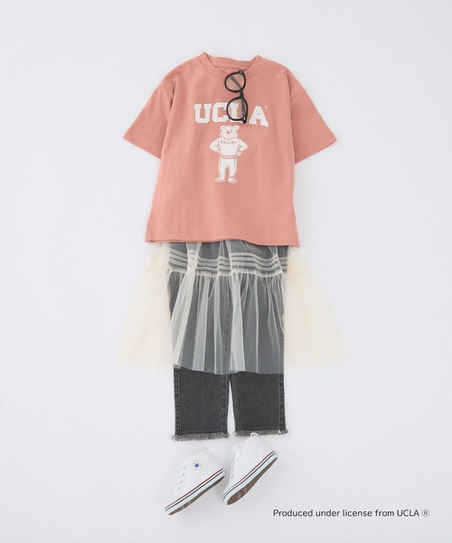 UCLA(ユーシーエルエー)の「【KIDS】【UCLA/ユーシーエルエー】フロントロゴTee(Tシャツ/カットソー・キッズ・ピンク/アイボリー/チャコールグレー・S/XL/L/M/XXL)」の4枚目の写真