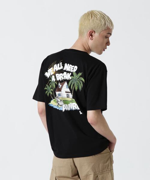 AVIREX(アヴィレックス)の「《WEB&DEPOT限定》CREW NECK T-SHIT BREAKING TIME / クルーネック Tシャツ ブレイキングタイム / AVIREX / アヴィレックス(Tシャツ/カットソー・レディース・ホワイト/ライトグリーン/ブラック/その他17・2XL/L/XL/M/F)」の8枚目の写真