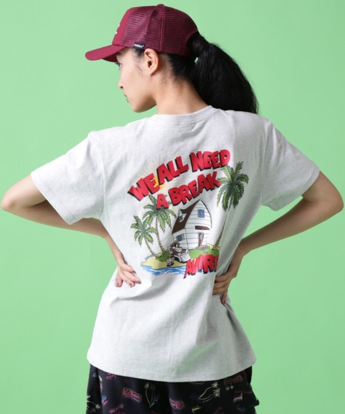 AVIREX(アヴィレックス)の「《WEB&DEPOT限定》CREW NECK T-SHIT BREAKING TIME / クルーネック Tシャツ ブレイキングタイム / AVIREX / アヴィレックス(Tシャツ/カットソー・レディース・ホワイト/ライトグリーン/ブラック/その他17・2XL/L/XL/M/F)」の4枚目の写真