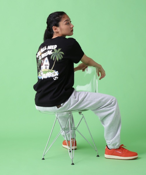AVIREX(アヴィレックス)の「《WEB&DEPOT限定》CREW NECK T-SHIT BREAKING TIME / クルーネック Tシャツ ブレイキングタイム / AVIREX / アヴィレックス(Tシャツ/カットソー・レディース・ホワイト/ライトグリーン/ブラック/その他17・2XL/L/XL/M/F)」の15枚目の写真