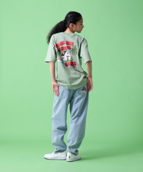 AVIREX(アヴィレックス)の「《WEB&DEPOT限定》CREW NECK T-SHIT BREAKING TIME / クルーネック Tシャツ ブレイキングタイム / AVIREX / アヴィレックス(Tシャツ/カットソー・レディース・ホワイト/ライトグリーン/ブラック/その他17・2XL/L/XL/M/F)」の22枚目の写真