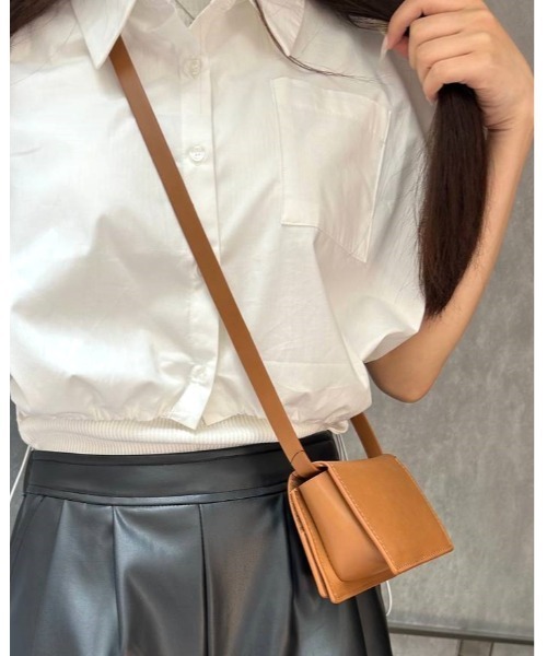 3.3 Field Trip （3.3フィールドトリップ）の「3.3 Field Trip／ミニボックスクロスBAG 2196641（ショルダーバッグ・レディース・ブラック/ブラウン・FREE）」の8枚目の写真