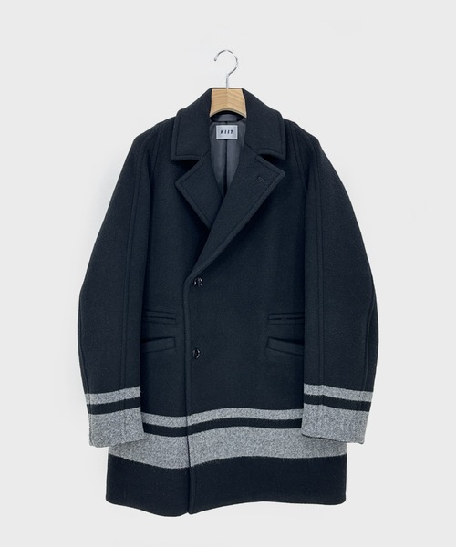 KIIT(キート)の「KIIT BRANKETS HALF COAT (KIP-C99-102)(ダウンジャケット/コート・メンズ・ブラウン/ブラック・3/2/1)」の2枚目の写真
