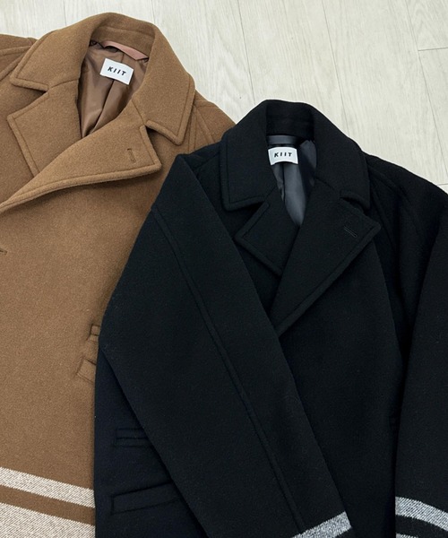 KIIT(キート)の「KIIT BRANKETS HALF COAT (KIP-C99-102)(ダウンジャケット/コート・メンズ・ブラウン/ブラック・3/2/1)」の8枚目の写真