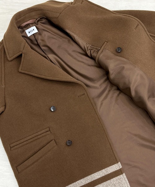 KIIT(キート)の「KIIT BRANKETS HALF COAT (KIP-C99-102)(ダウンジャケット/コート・メンズ・ブラウン/ブラック・3/2/1)」の4枚目の写真