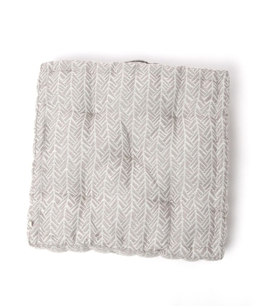 スタディオクリップ　クッションカバー　グレー　フリンジ　インテリア　シンプル スタディオクリップ クッションカバー グレー フリンジ