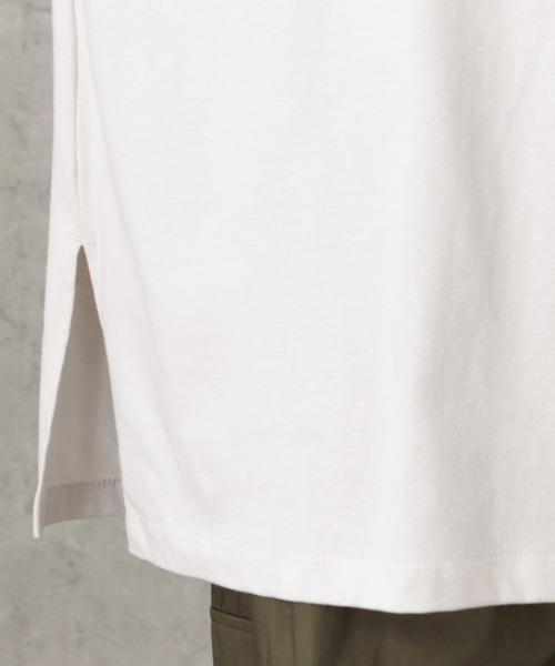 CONVERSE(コンバース)の「CONVERSE コンバース サイドスリット入りフレンチスリーブTシャツ(Tシャツ/カットソー・レディース・ブラック/ホワイト/ライトベージュ・L/M)」の13枚目の写真