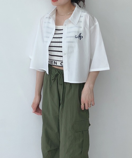 AS KNOW AS plus(アズノゥアズプラス)の「〇シャカナイロンミリタリーカーゴパンツ(カーゴパンツ・レディース・アイボリー/カーキ/サックスブルー/ブラック/グレー/ピンク・FREE)」の10枚目の写真