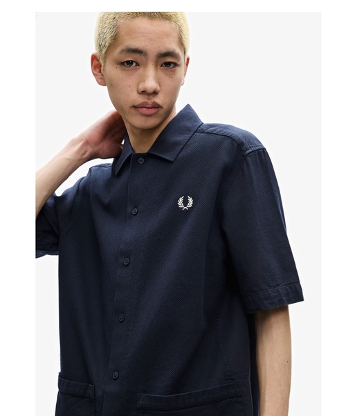 フレッドペリー　ポロシャツ MIX panelled pique SHIRT FRED PERRY（フレッドペリー）の「Mix Panelled Pique Shirt