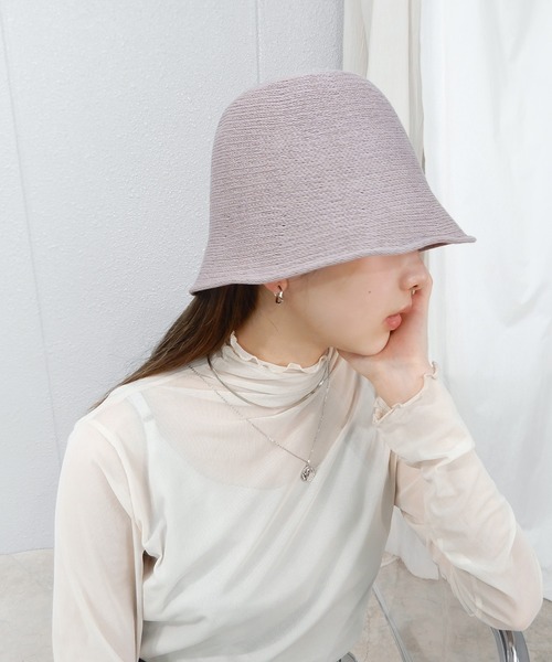 minia（ミニア）の「クローシュハット（ハット・レディース・ブラック/アイボリー/ベージュ/ブルー/パープル・FREE）」の5枚目の写真