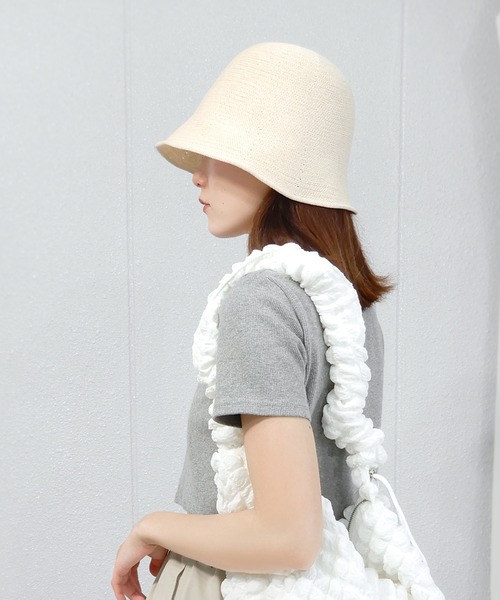 minia（ミニア）の「クローシュハット（ハット・レディース・ブラック/アイボリー/ベージュ/ブルー/パープル・FREE）」の2枚目の写真