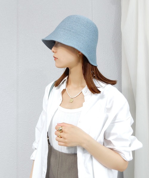 minia（ミニア）の「クローシュハット（ハット・レディース・ブラック/アイボリー/ベージュ/ブルー/パープル・FREE）」の13枚目の写真