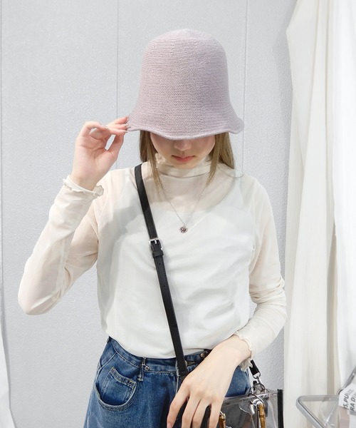 minia（ミニア）の「クローシュハット（ハット・レディース・ブラック/アイボリー/ベージュ/ブルー/パープル・FREE）」の22枚目の写真