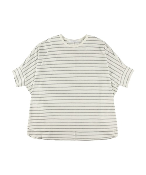 AMERICAN HOLIC(アメリカンホリック)の「ボーダーポンチョカットチュニック2(Tシャツ/カットソー・レディース・グレー系その他・M/L)」の12枚目の写真