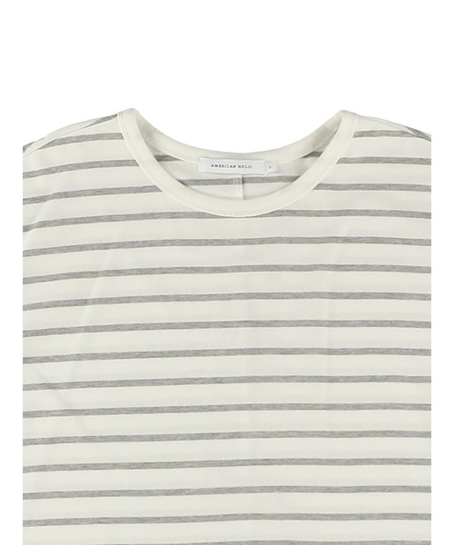 AMERICAN HOLIC(アメリカンホリック)の「ボーダーポンチョカットチュニック2(Tシャツ/カットソー・レディース・グレー系その他・M/L)」の14枚目の写真