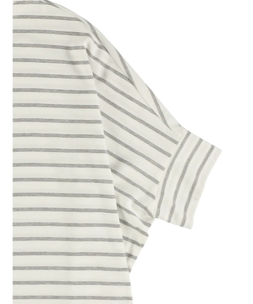 AMERICAN HOLIC(アメリカンホリック)の「ボーダーポンチョカットチュニック2(Tシャツ/カットソー・レディース・グレー系その他・M/L)」の15枚目の写真
