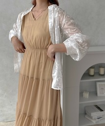 【apres jour clair】楊柳ティアードワンピース【ZOZOTOWN限定アイテム】