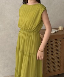 【apres jour clair】楊柳ティアードワンピース【ZOZOTOWN限定アイテム】