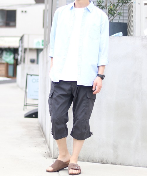 MRU（エムアールユー）の「2026SS MRU/エムアールユー 接触冷感 DRY ドライ カーゴパンツ クロップド/7分丈/ハーフパンツ（カーゴパンツ・メンズ・ブラック/カーキ/ベージュ/チャコール/ブルー系その他・M/L/LL）」の12枚目の写真