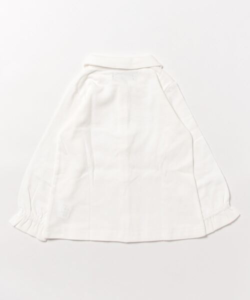 Moujonjon（ムージョンジョン）の「衿お花刺繍・衿レース白長袖ブラウス（シャツ/ブラウス・キッズ・その他3/その他1・120/140/130/90/110/100）」の3枚目の写真