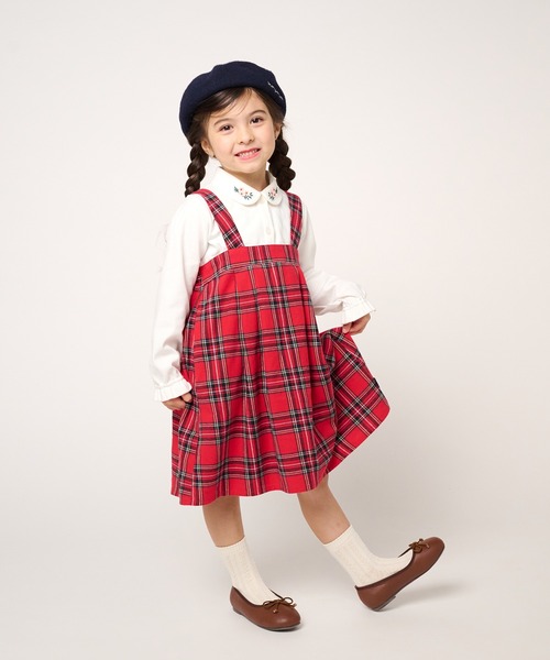 Moujonjon（ムージョンジョン）の「衿お花刺繍・衿レース白長袖ブラウス（シャツ/ブラウス・キッズ・その他3/その他1・120/140/130/90/110/100）」の12枚目の写真