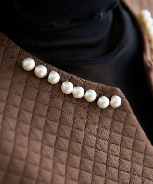 miclat（ミクラ）の「大きいサイズ　キーネックキルティングワンピース　miclat（ワンピース・レディース・ブラック/ブラウン・L/LL/3L/4L/5L）」の12枚目の写真