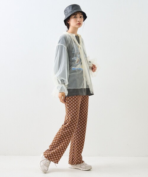 FREAK'S STORE(フリークスストア)の「チュールボウタイブラウス(シャツ/ブラウス・レディース・オフホワイト/ブラック/ベージュ・フリ-)」の5枚目の写真