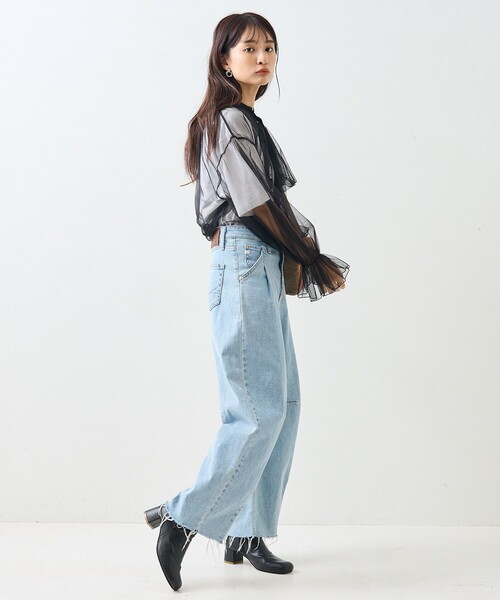 FREAK'S STORE(フリークスストア)の「チュールボウタイブラウス(シャツ/ブラウス・レディース・オフホワイト/ブラック/ベージュ・フリ-)」の11枚目の写真