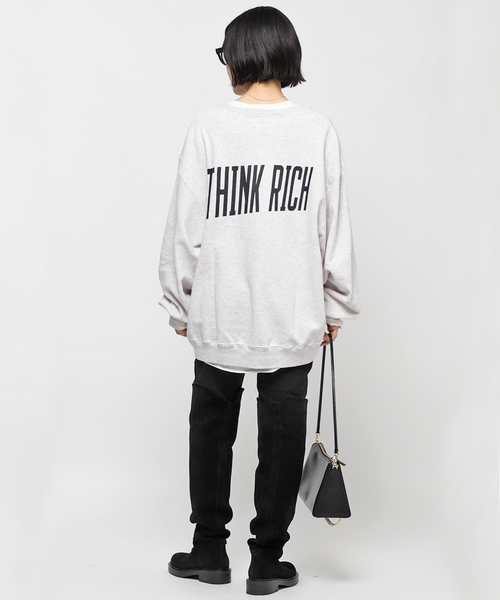 AP STUDIO(エーピーストゥディオ)の「PRINT SWEAT PULLOVER(スウェット・レディース・グレー・FREE)」の6枚目の写真