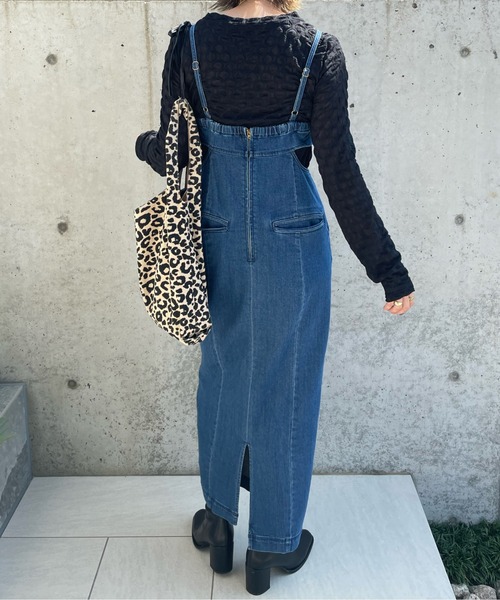 y/m by misato（イムバイミサト）の「ジオメトリックジャガードシアートップス（Tシャツ/カットソー・レディース・アイボリー/ブラック・FREE）」の12枚目の写真