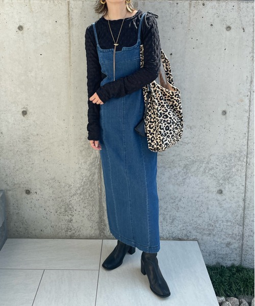 y/m by misato（イムバイミサト）の「ジオメトリックジャガードシアートップス（Tシャツ/カットソー・レディース・アイボリー/ブラック・FREE）」の10枚目の写真