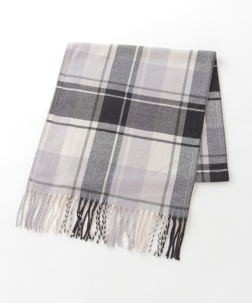 Honeys（ハニーズ）の「大きめチェック柄マフラー（マフラー・レディース・ピンク系その他2/ブルー系その他/グレー系その他2/グレー系その他/ベージュ系その他/サックスブルー系1/ネイビー系/サックスブルー系/ピンク系その他・FREE）」の14枚目の写真