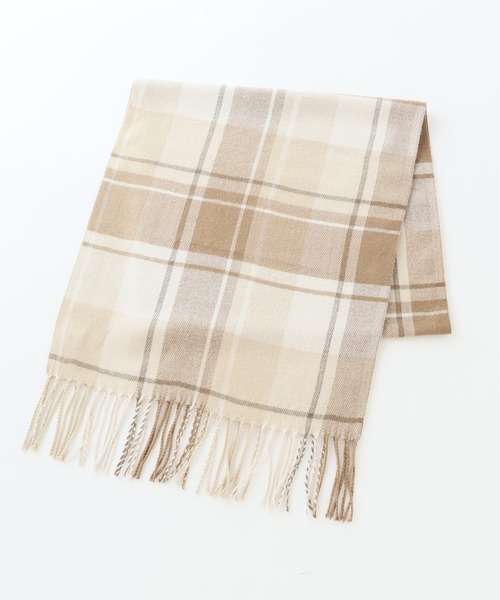 Honeys（ハニーズ）の「大きめチェック柄マフラー（マフラー・レディース・ピンク系その他2/ブルー系その他/グレー系その他2/グレー系その他/ベージュ系その他/サックスブルー系1/ネイビー系/サックスブルー系/ピンク系その他・FREE）」の21枚目の写真