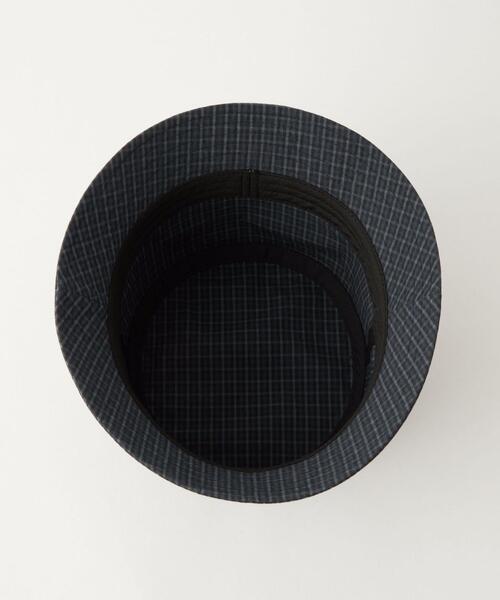 green label relaxing(グリーンレーベルリラクシング)の「GLR ミニ チェック バケットハット(ハット・メンズ・ネイビー/ベージュ・FREE)」の7枚目の写真