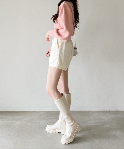 Heather（ヘザー）の「細コールショートパンツ　 978413（その他パンツ・レディース・ブラック/ブラウン/アイボリー・S/M）」の5枚目の写真