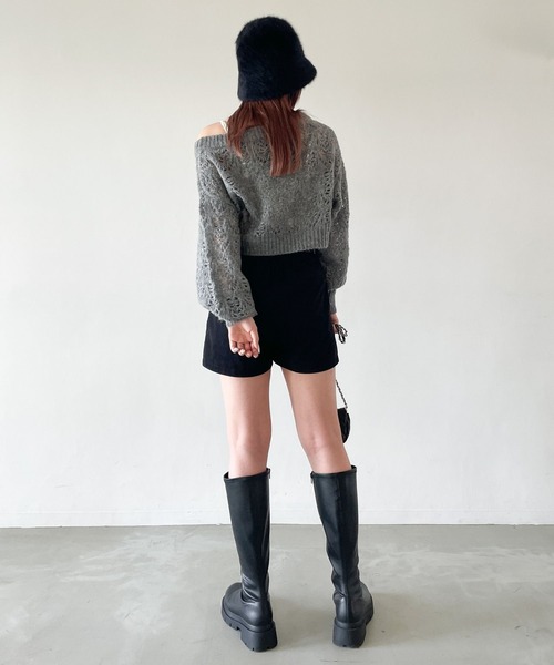 Heather（ヘザー）の「細コールショートパンツ 978413（その他パンツ