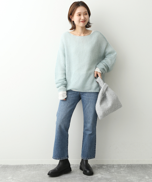 SLOBE IENA（スローブイエナ）の「SLOBE IENA ラメトートバッグ（クラッチバッグ・レディース・シルバー・FREE）」の2枚目の写真
