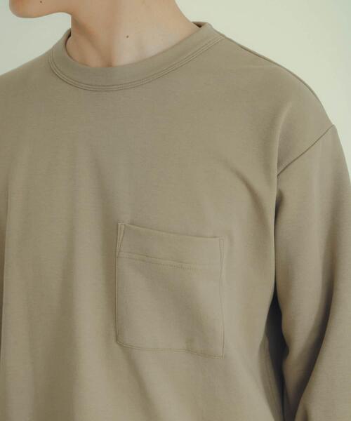 ITEMS URBANRESEARCH（アイテムズ アーバンリサーチ）の「発熱機能 ナガソデムジカットソー（Tシャツ/カットソー・メンズ・ブルー/モカ/ホワイト/ブラック・MEDIUM/LARGE）」の11枚目の写真