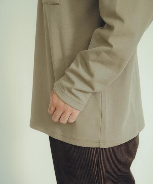 ITEMS URBANRESEARCH（アイテムズ アーバンリサーチ）の「発熱機能 ナガソデムジカットソー（Tシャツ/カットソー・メンズ・ブルー/モカ/ホワイト/ブラック・MEDIUM/LARGE）」の12枚目の写真