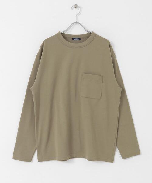 ITEMS URBANRESEARCH（アイテムズ アーバンリサーチ）の「発熱機能 ナガソデムジカットソー（Tシャツ/カットソー・メンズ・ブルー/モカ/ホワイト/ブラック・MEDIUM/LARGE）」の13枚目の写真