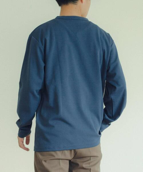 ITEMS URBANRESEARCH（アイテムズ アーバンリサーチ）の「発熱機能 ナガソデムジカットソー（Tシャツ/カットソー・メンズ・ブルー/モカ/ホワイト/ブラック・MEDIUM/LARGE）」の20枚目の写真