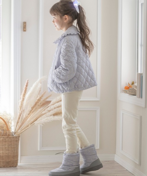 Catherine Cottage（キャサリンコテージ）の「小花柄キルトジャケット（その他アウター・キッズ・ベージュ/ライラック・160/110/120/140/130/150）」の9枚目の写真