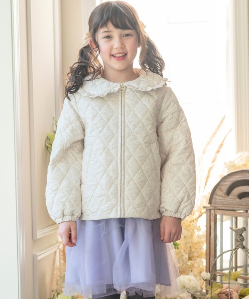 Catherine Cottage（キャサリンコテージ）の「小花柄キルトジャケット（その他アウター・キッズ・ベージュ/ライラック・160/110/120/140/130/150）」の18枚目の写真