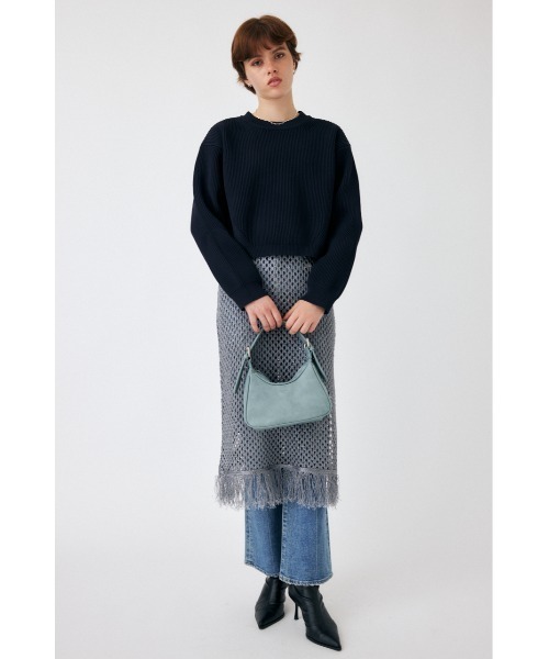 MOUSSY(マウジー)の「OVERSIZED ニット(ニット/セーター・レディース・ピンク/ライム/ネイビー/オレンジ系その他・FREE)」の7枚目の写真